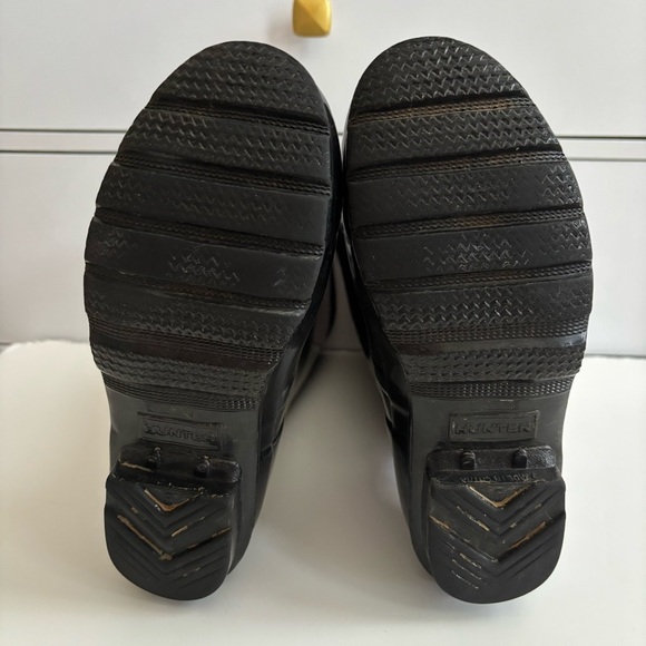 Hunter Big Kids 37 US 5B/6G Original Gloss Rain Boots Unisex Black - Picture 9 of 10